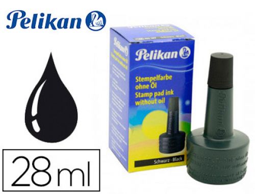 Tinta para carimbos pelikan 4k frascos 28 ml preto , Pelikan , 69837 , 4012700351197
